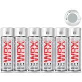 6X WRX Flat Light Grey Spray Paint 400ml Spray Paint